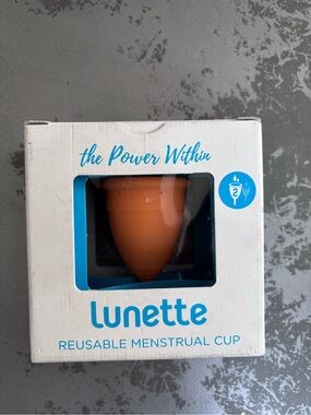 Lunette Reusable Menstrual Cup Model 2 for normal to heavy flow - Orange